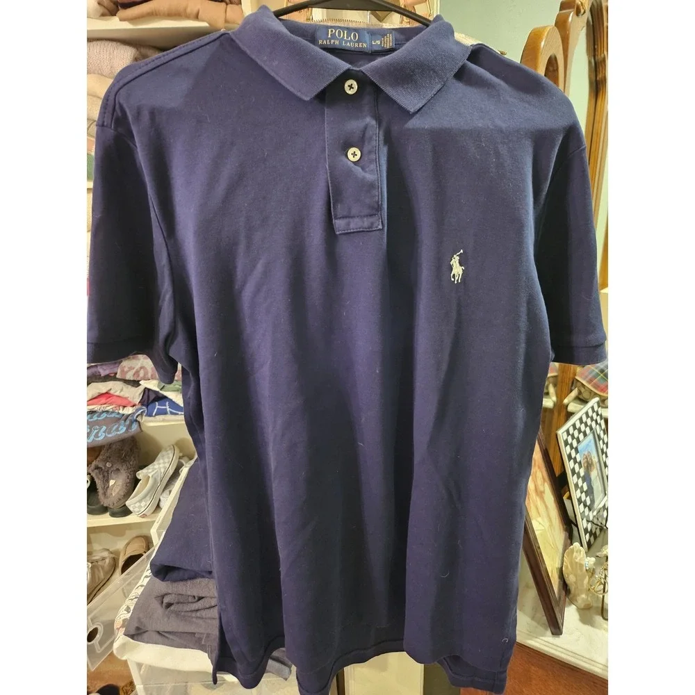 Ralph Lauren Polo Navy Collar Soft Knit Pullover. Spring/Easter. Preppy/‎ Golf